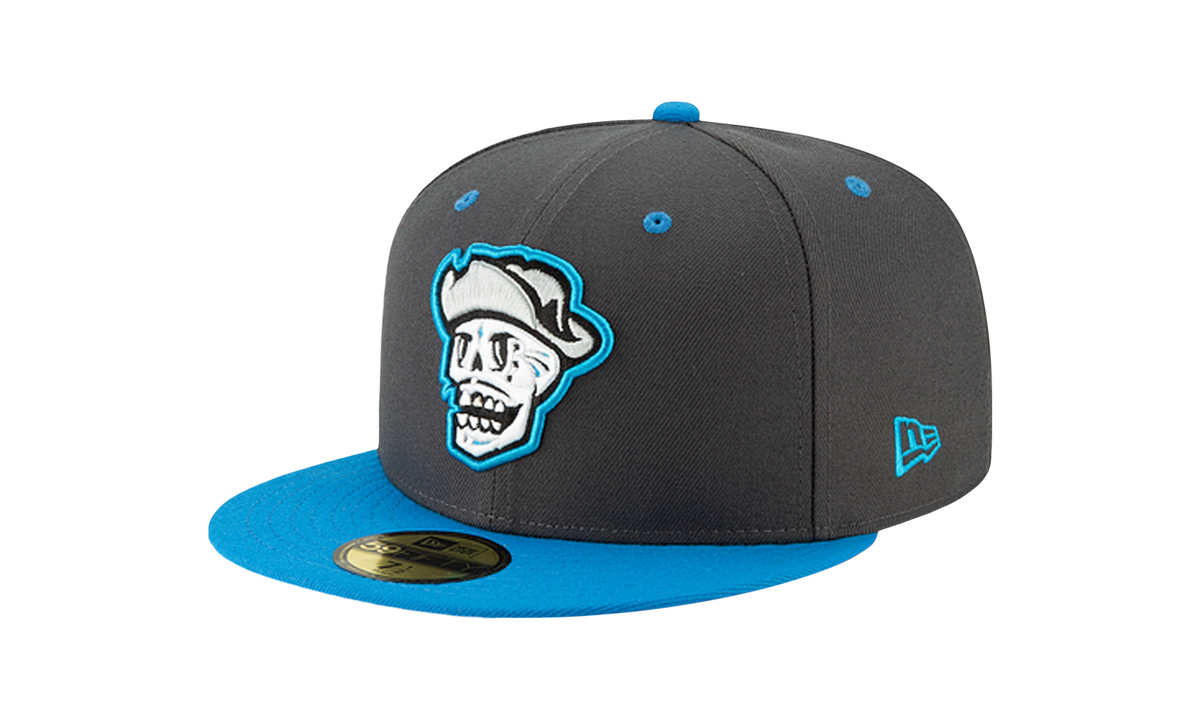 59FIFTY Las Vegas Aviators Theme Night Fitted Hat "Dark Grey / Blue - Visor" NE723