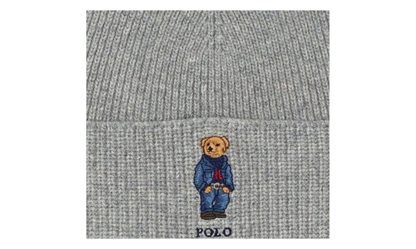 SOLID DENIM BEAR BEANIE "Grey" PC0826 032