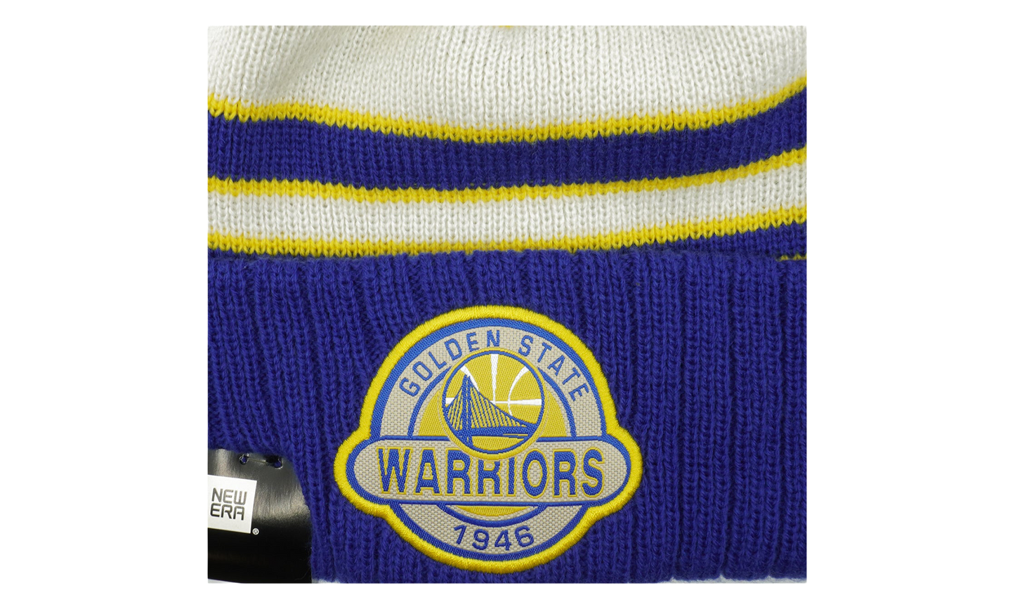 Golden State Warriors Striped Select Beanie "Blue / White / Yellow" NE641