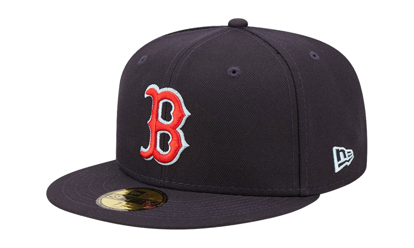 59FIFTY Boston Red Sox 2007 World Series Cloud Under Fitted Hat "Navy / Sky Blue Cloud - Under Brim" NE813