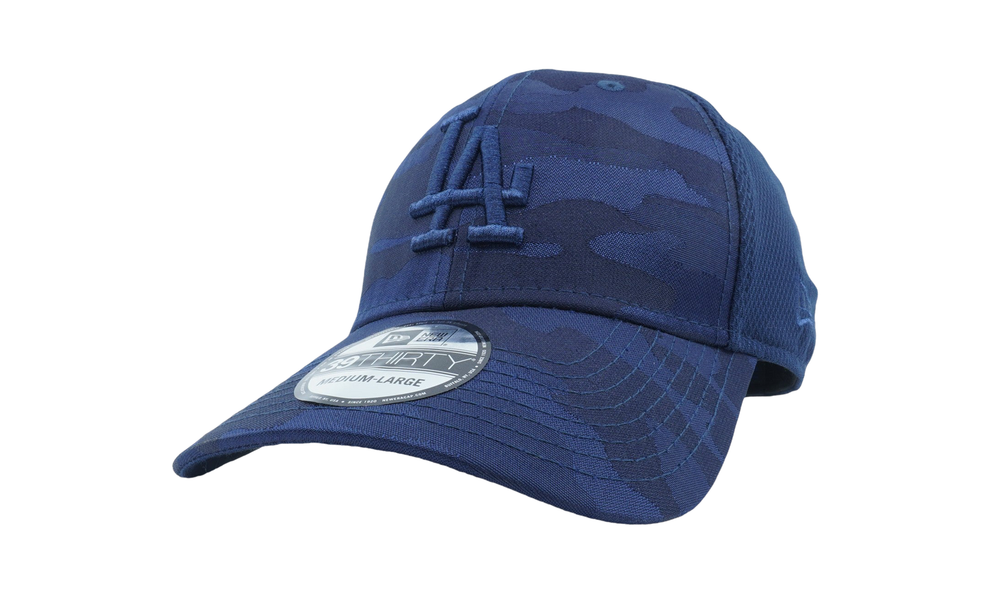 39THIRTY Los Angeles Dodgers Tonal Camo Stretch Fit Hat "Blue Camo" NE759
