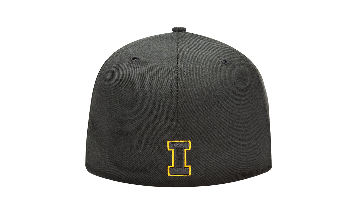 59FIFTY Iowa Hawkeyes Logo Fitted Hat "Black" NE620