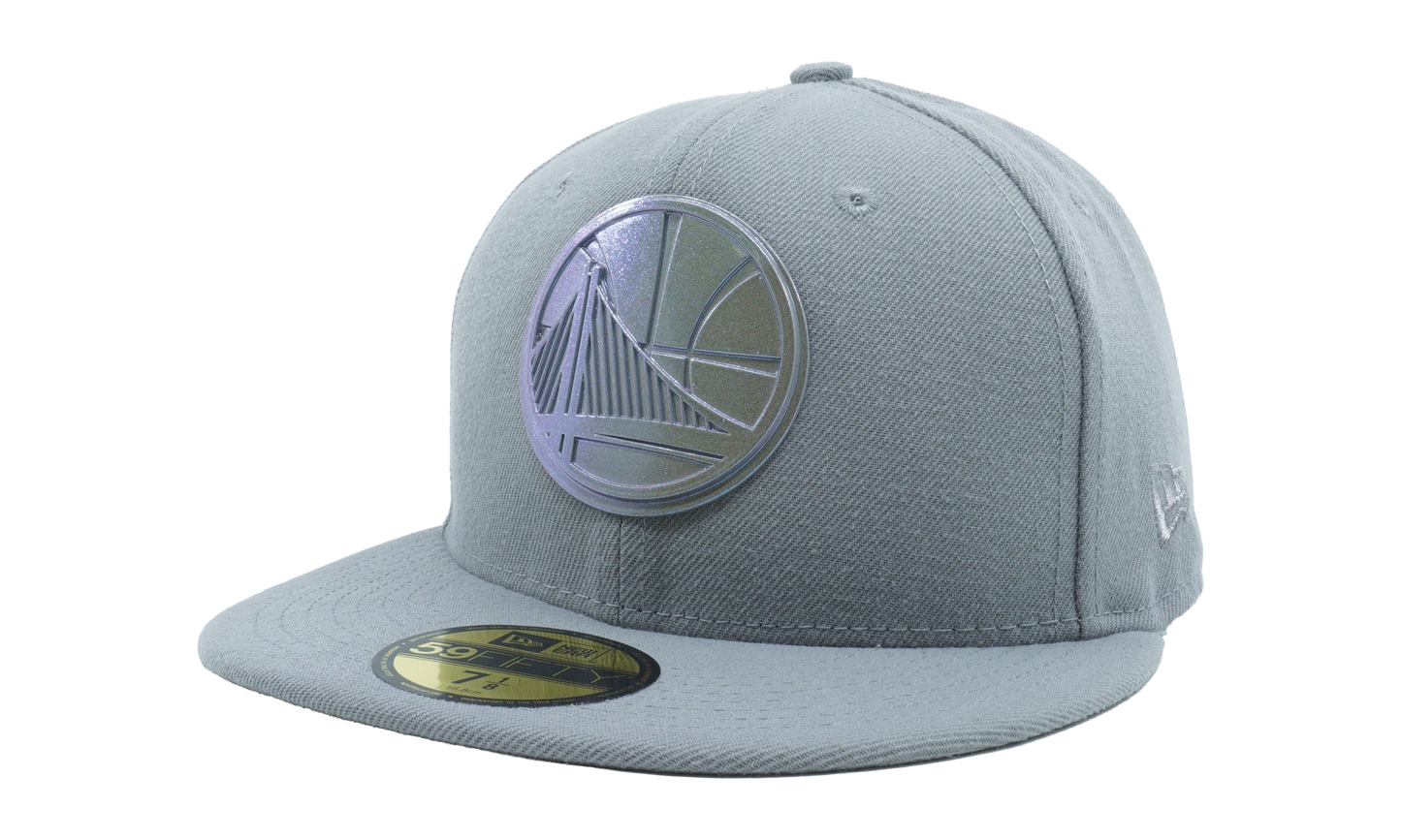 59FIFTY Golden State Warriors Speckle Sheen Fitted Hat "Grey" NE1128