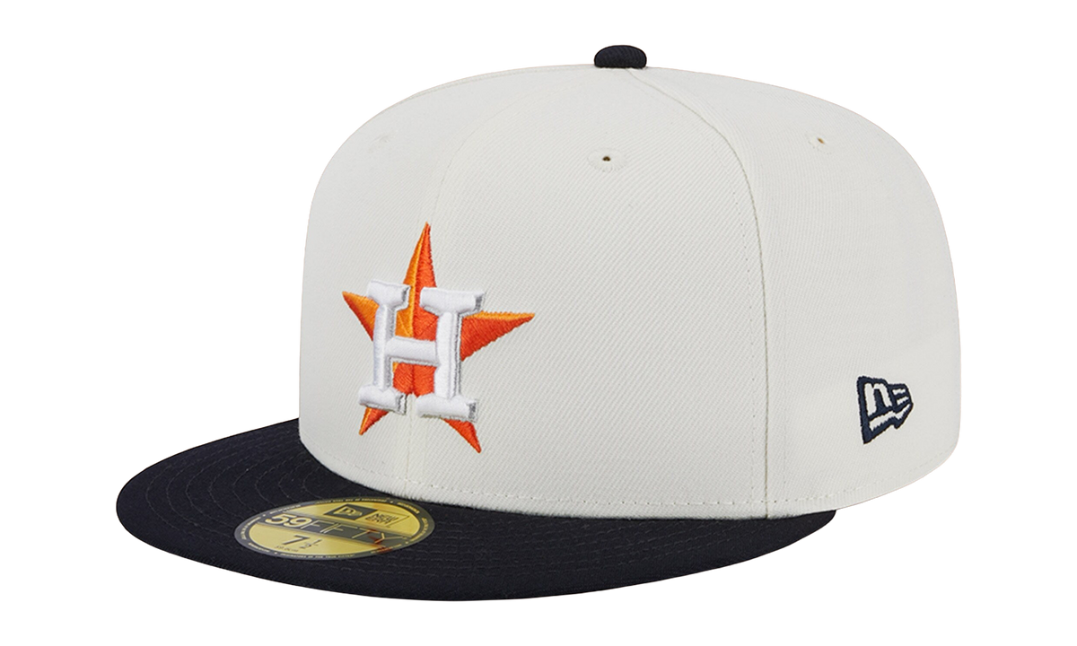 59FIFTY Houston Astros 2017 World Series Retro E1 Fitted Hat "Cream / Black / Grey - Under Brim" NE873