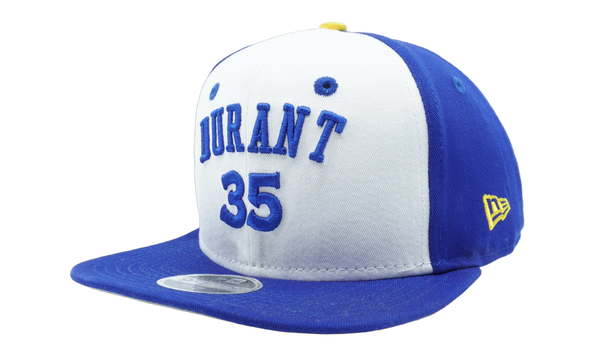 9FIFTY Golden State Warriors Home Durant Snapback Hat Youth "White / Blue" NE1174