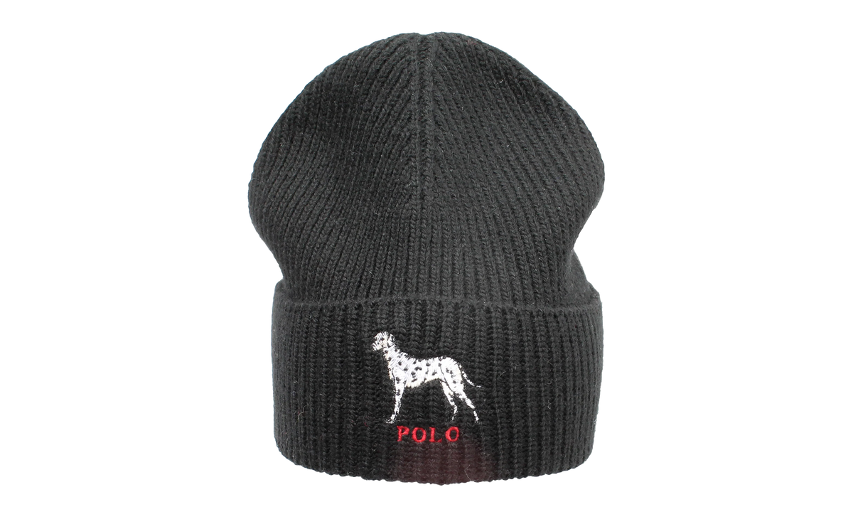 Dalmatian Dog Knit Cuff Beanie "Black" PC0369 001