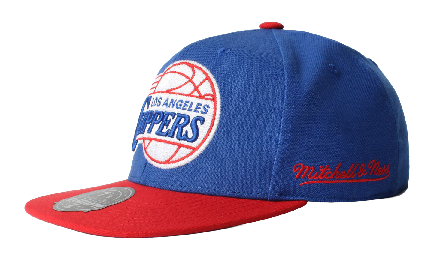 NBA Hardwood Classics Core Side Fitted Cap "Los Angeles Clippers - Royal Red" 6HSFDX21137 LACRYRD