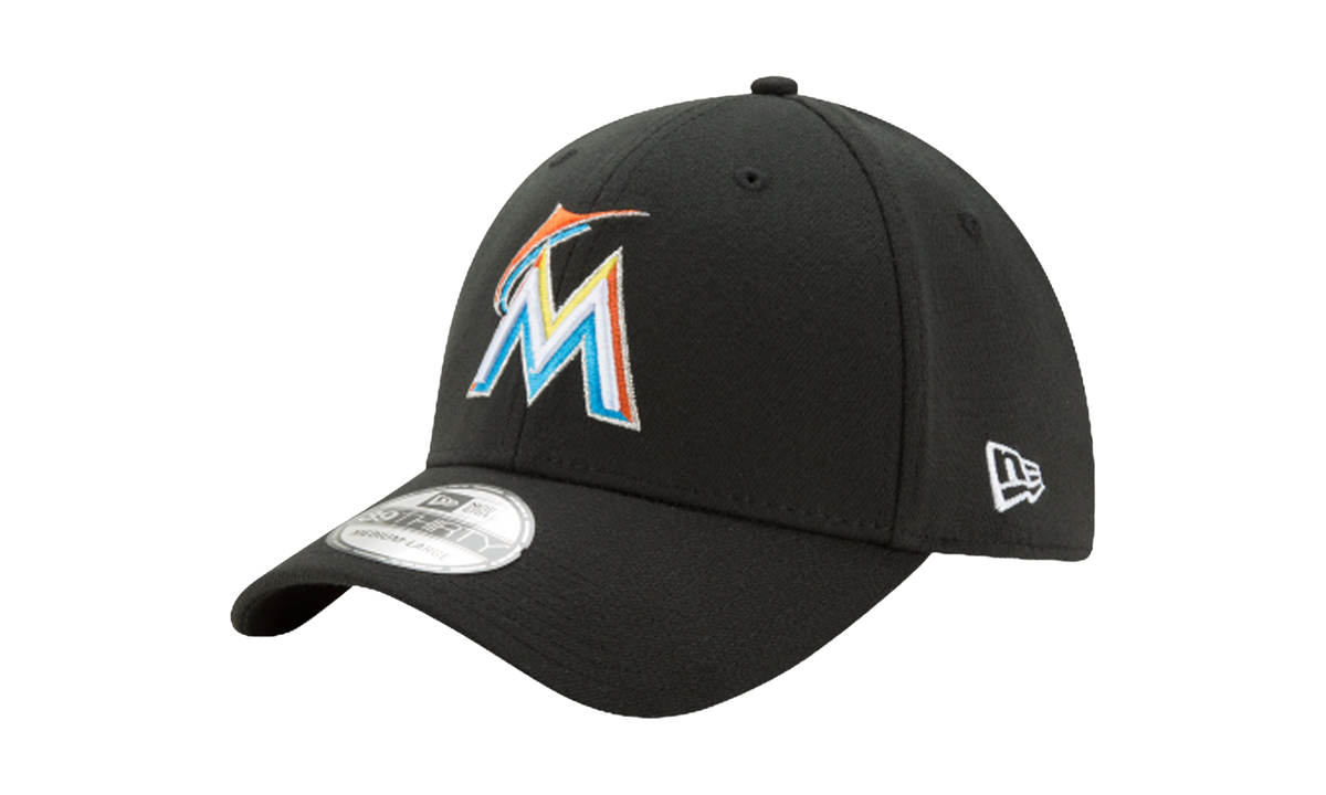 39THIRTY Miami Marlins Flex Fit Hat "Black" NE583