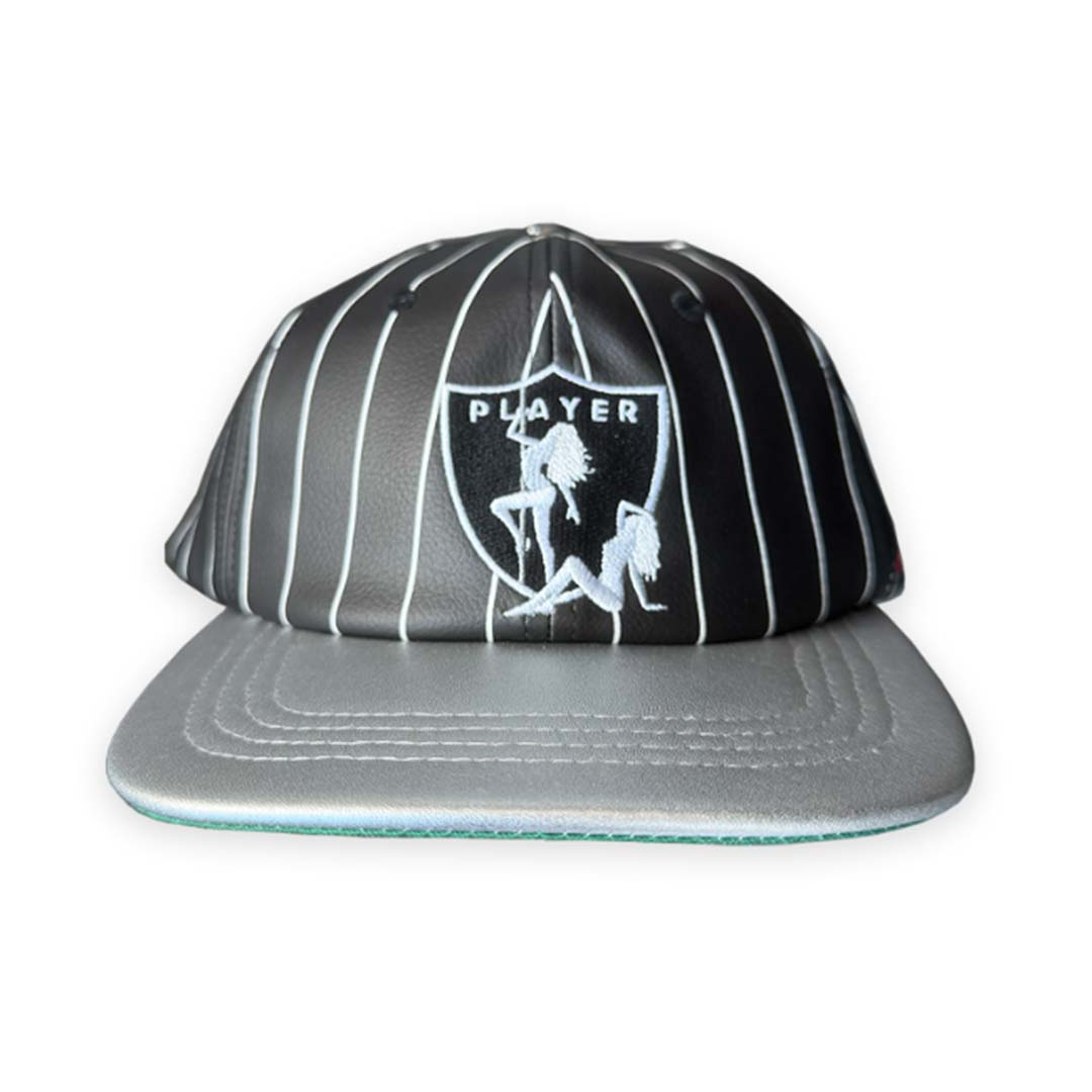 Triple Sevens Black White Pinstripe Player Hat