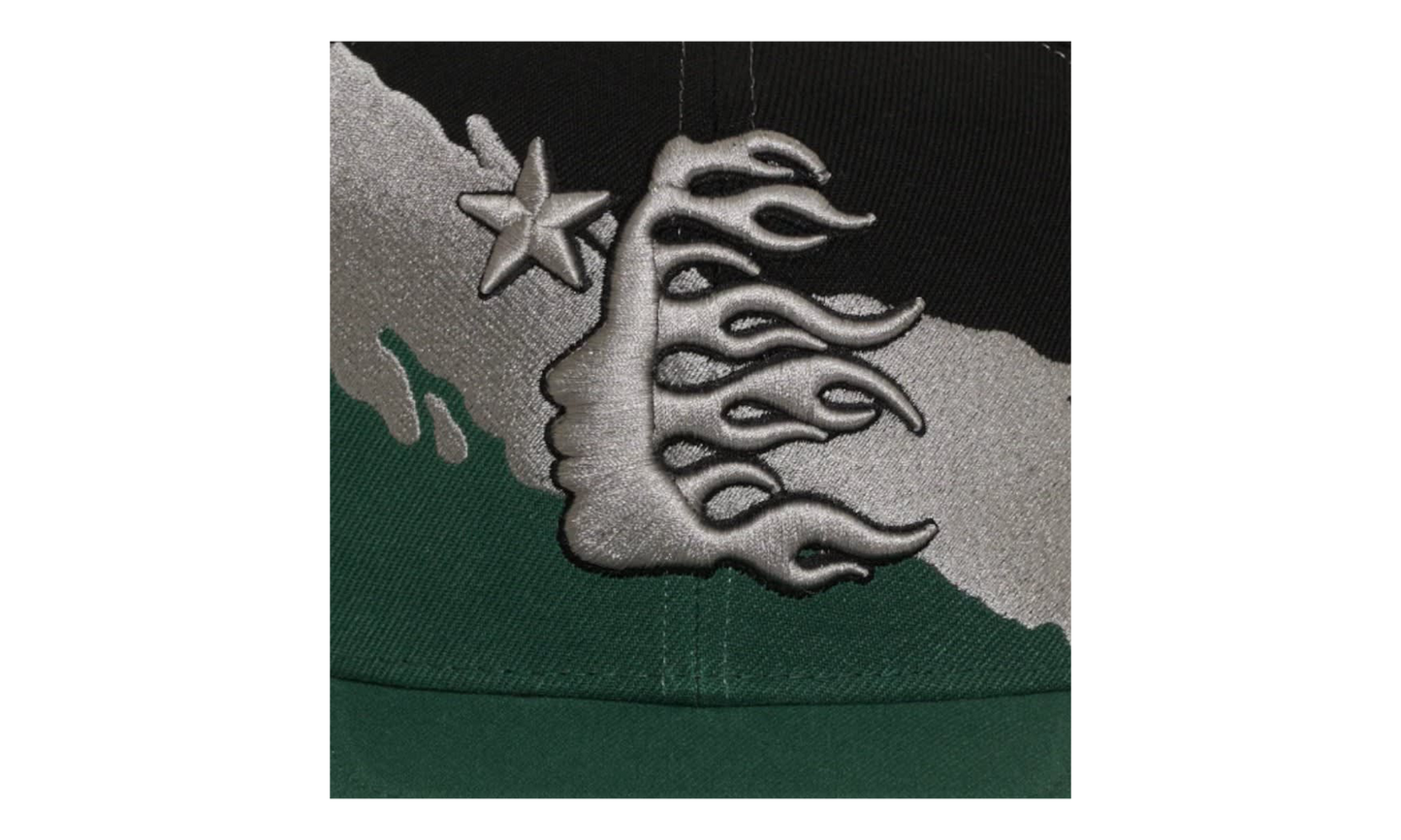 Paintbrush Snapback Hat "Black / Green" HSR215