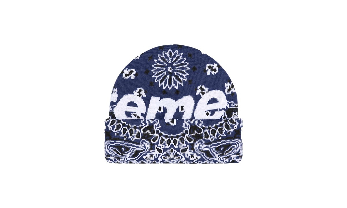 Bandana Big Logo Beanie "FW24 - Navy Bandana" SU897