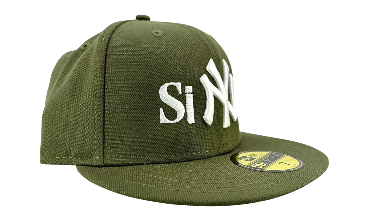 Sinclair New York Yankees Fitted Hat "Olive Green / White" NE1203