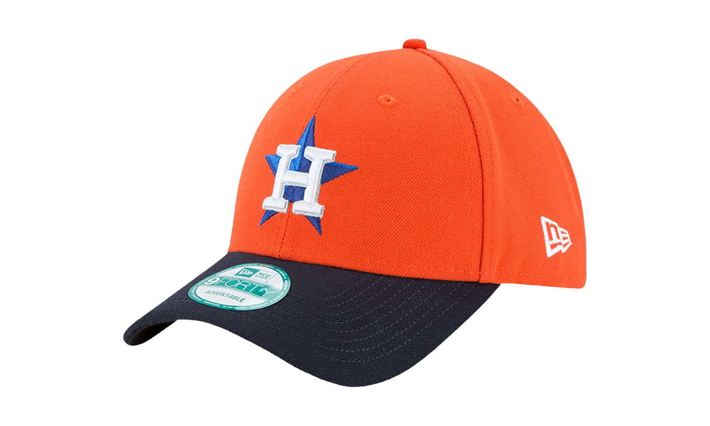 9FORTY Houston Astros The League Strapback Hat "Orange / Black - Visor" NE589