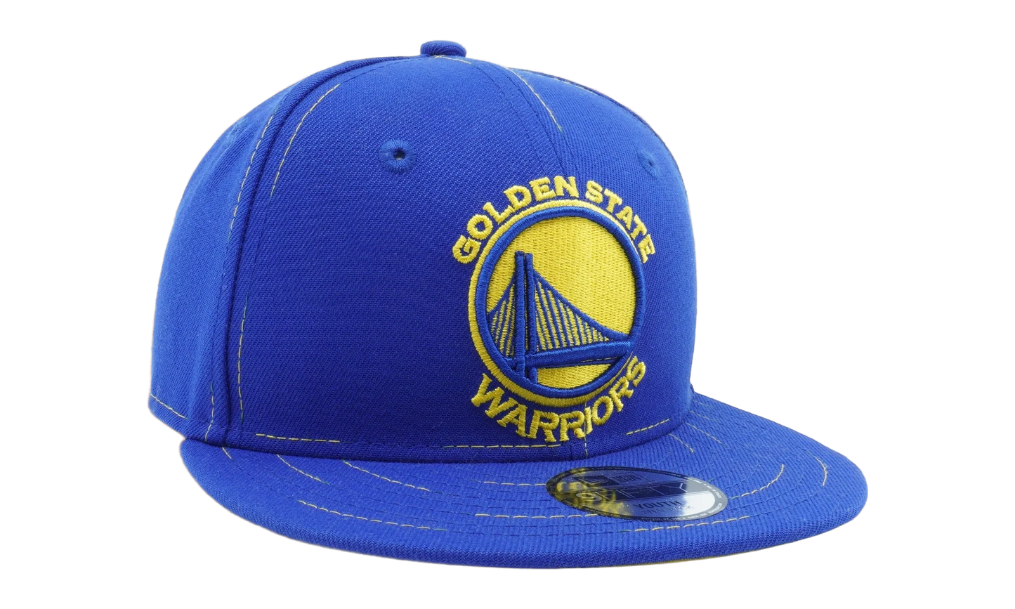 9FIFTY Golden State Warriors NBA Savvy Stitch Snapback Hat Youth "Blue" NE1179