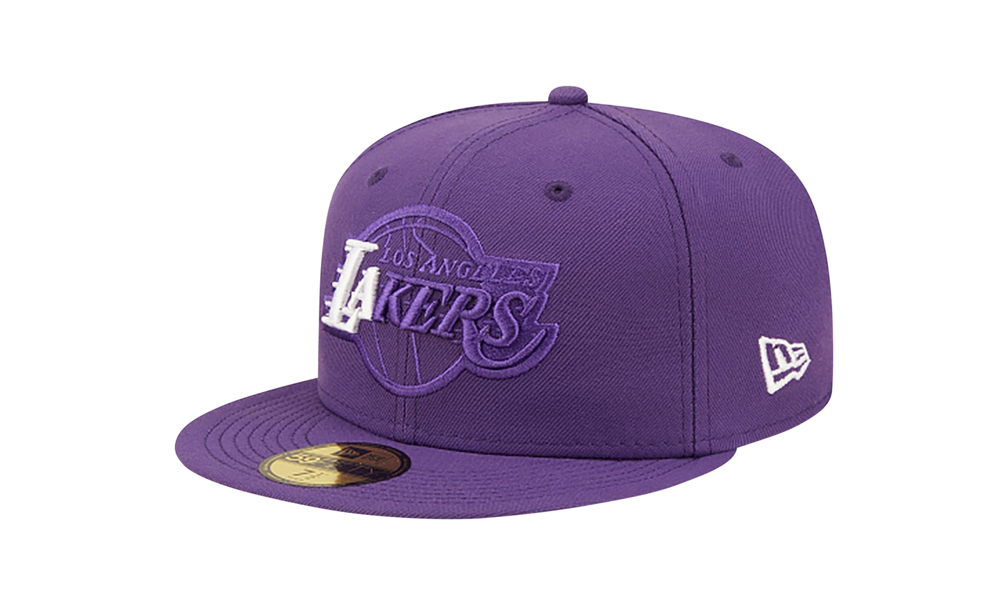 59FIFTY Los Angeles Lakers Team Color Elements Fitted Hat "Purple" NE1039