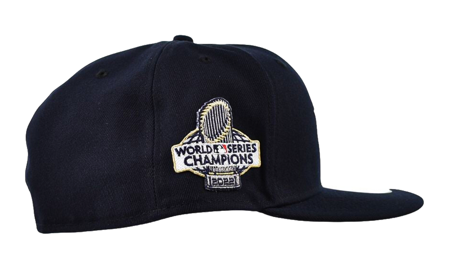9FIFTY Houston Astros 2022 World Series Champions Strapback Hat "Navy" NE506
