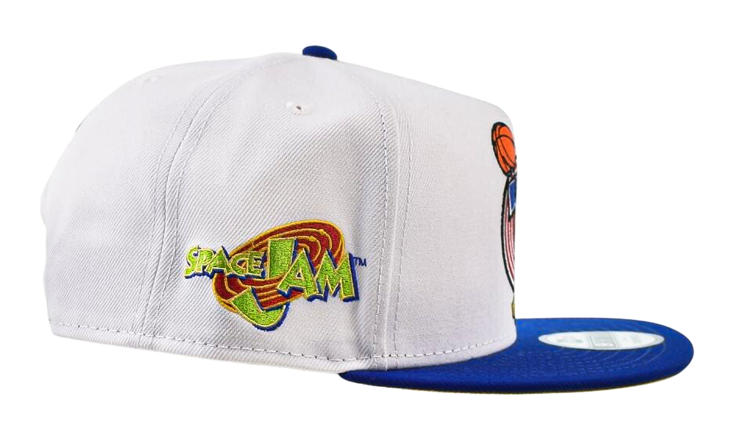 9FIFTY A-Frame Space Jam 30th Anniversary Daffy Duck Tune Snapback Hat "White" NE513