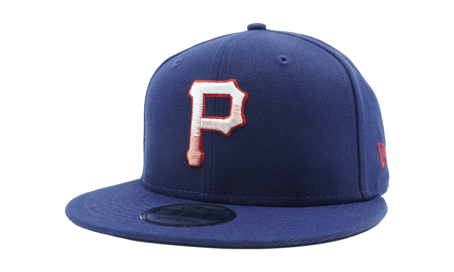 9FIFTY Pittsburgh Pirates Patriot Fade Snapback Hat "Navy" NE760