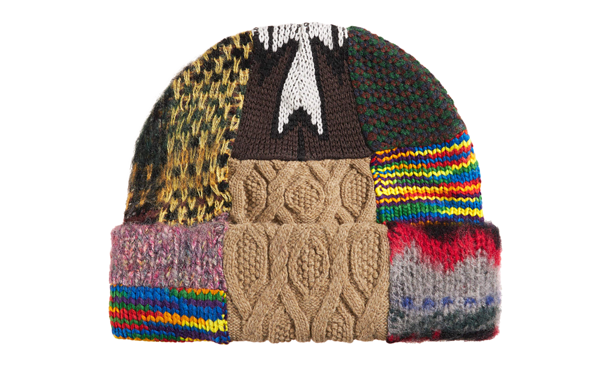 Patchwork Beanie "SS26 - Brown" SU27644