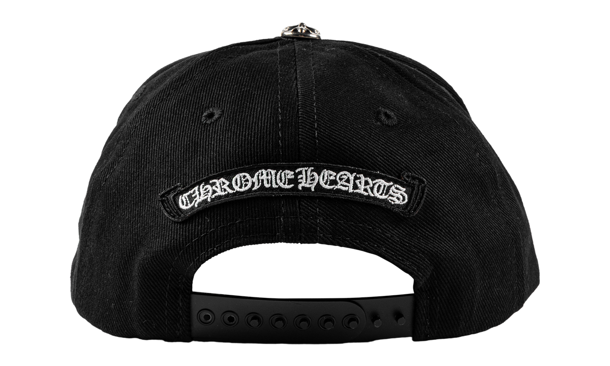 Embroidered Vine Dagger Logo Baseball Hat "Denim Black White" CHRM1387