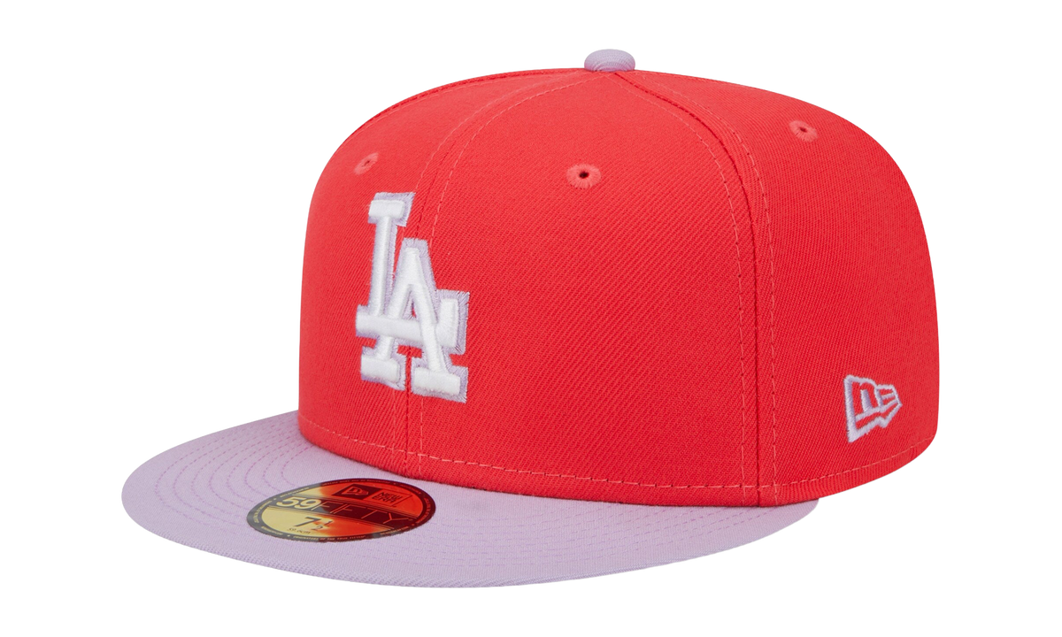 59FIFTY Los Angeles Dodgers Color Pack Fitted Hat "Red / Lavender" NE890