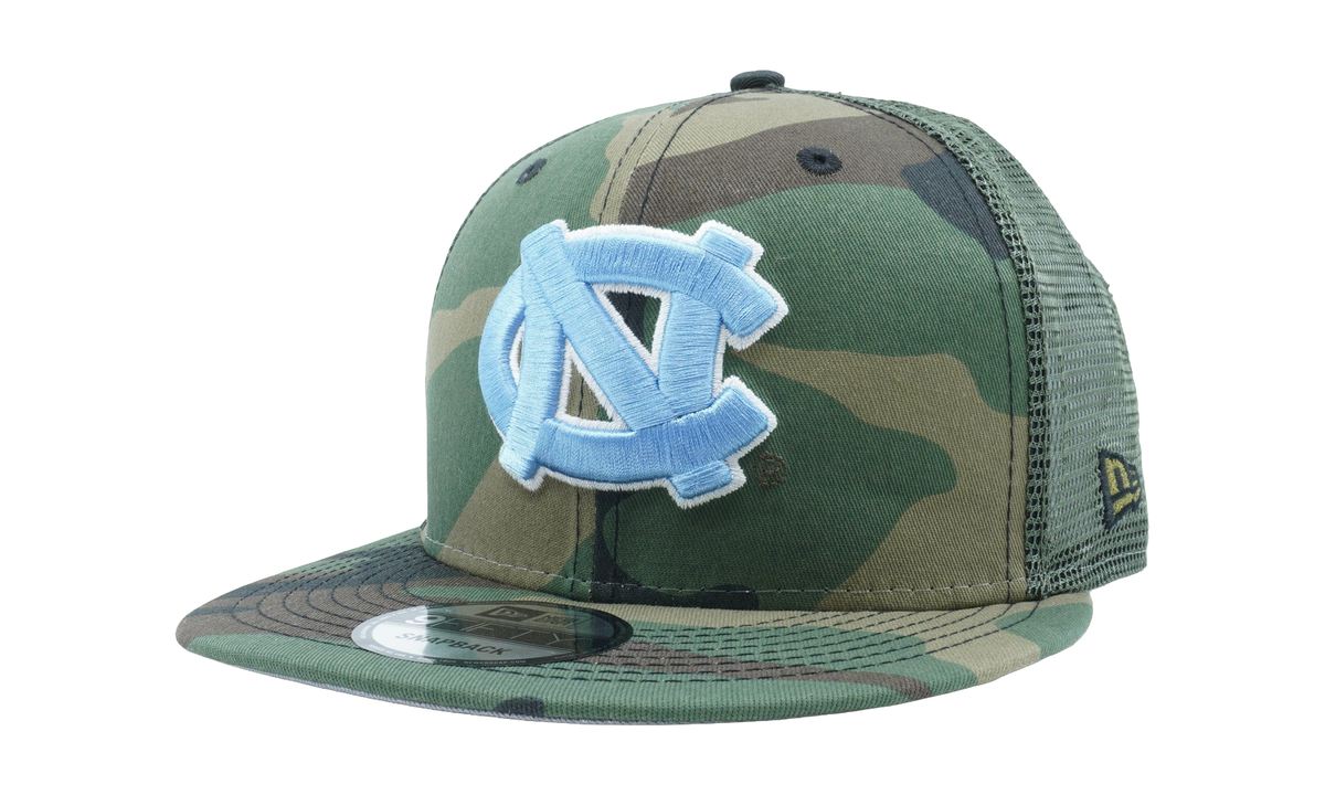 9FIFTY North Carolina Tar Heels Camo Truck D3 Snapback Hat "Camo" NE819