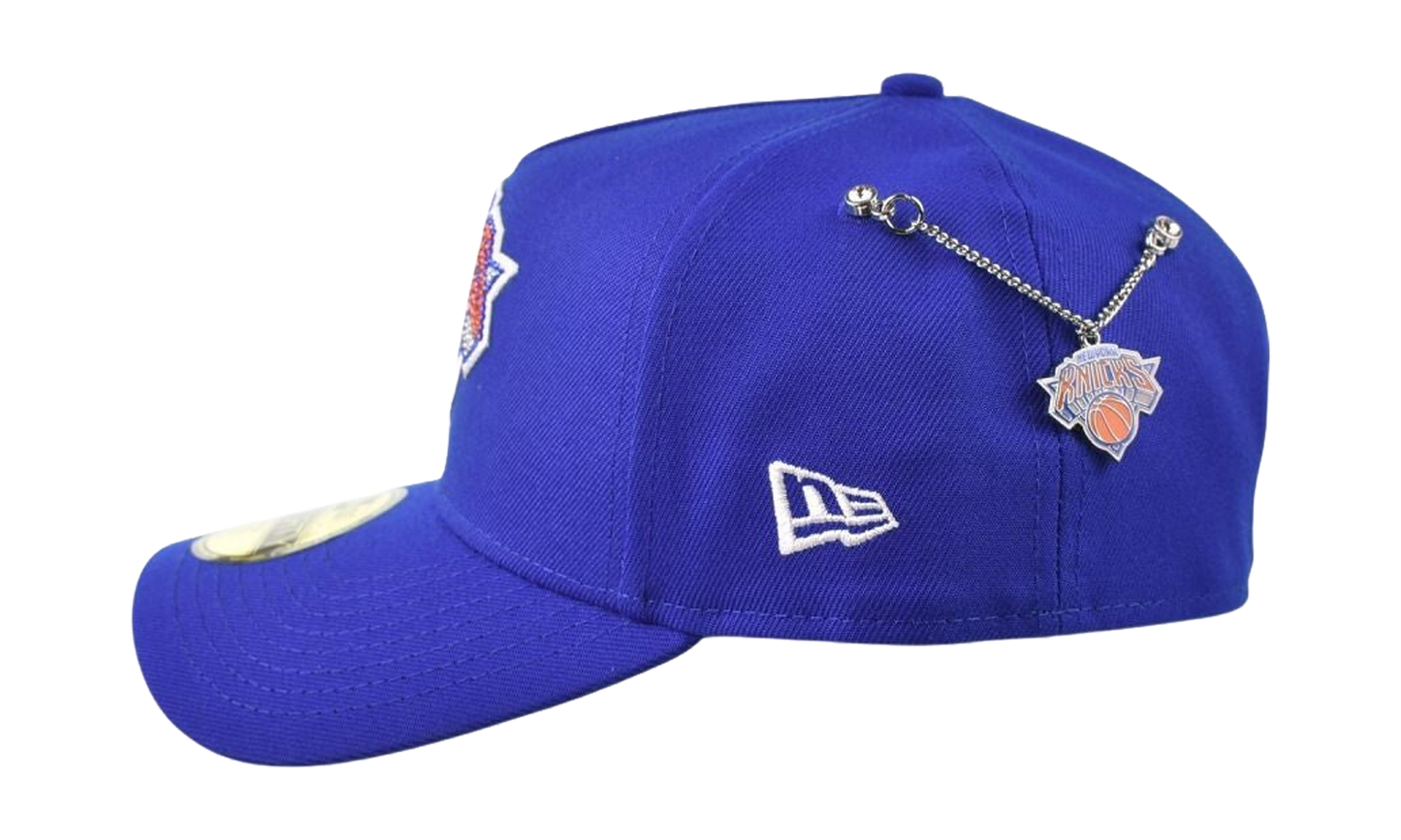 59FORTY NBA26 Draft New York Knicks Rhinestones Fitted Hat "Blue" 60861528