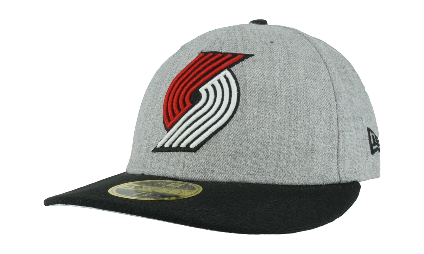 59FIFTY Portland Trail Blazers Low Profile Authentic Fitted Hat "Grey / Black - Brim" NE984