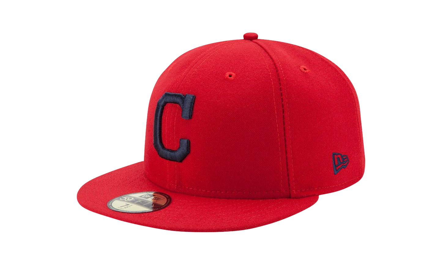 59FIFTY Cleveland Indians On-Field Authentic Collection Fitted Hat "Red" NE930