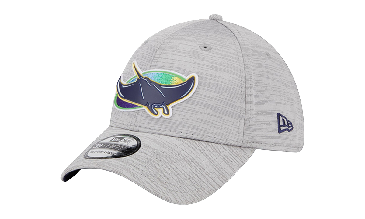 39THIRTY Tampa Bay Rays Clubhouse Flex Fit Hat "Heather Grey / Navy - Brim" NE859