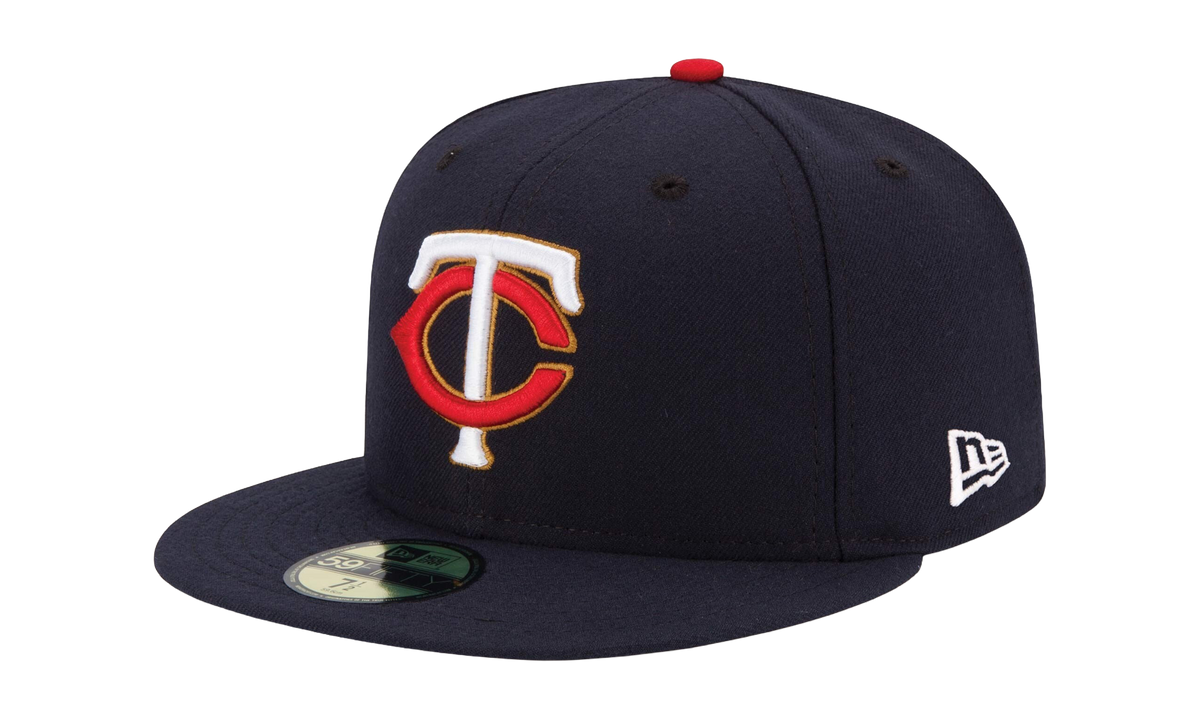 59FIFTY Minnesota Twins AC Perf Fitted Hat "Navy / Black - Brim / Red - Top Button" NE971
