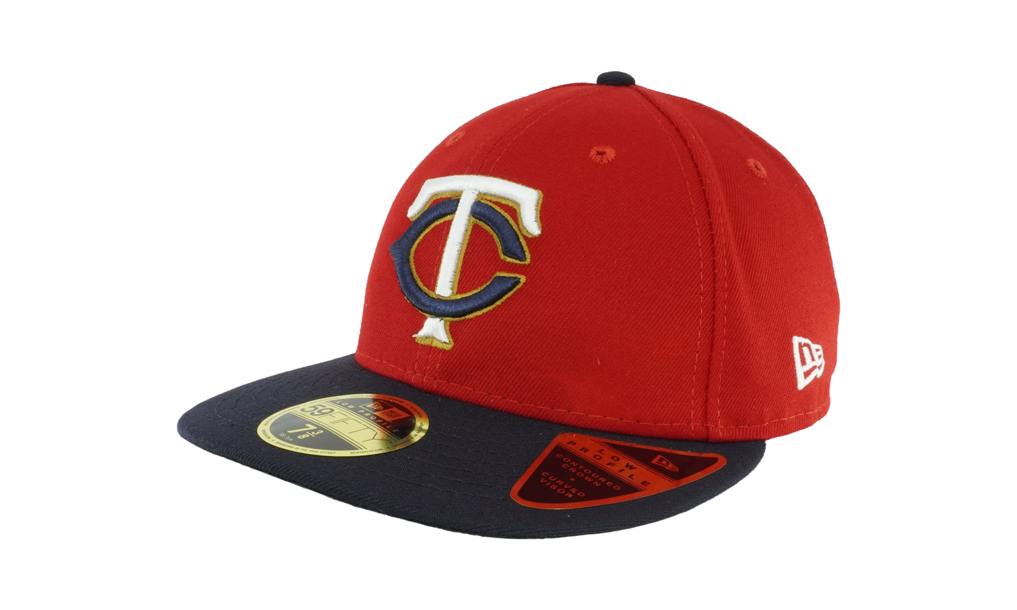 59FIFTY Minnesota Twins 2017 Low Profile Authentic Fitted Hat "Red / Black - Brim" NE977