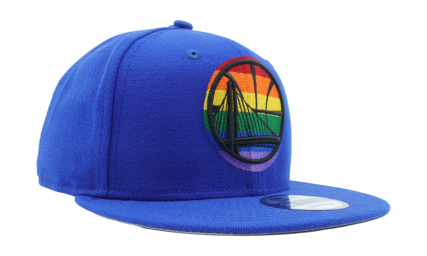 9FIFTY Golden State Warriors 'Pride' On-Field Snapback Hat "Royal Blue" NE1161