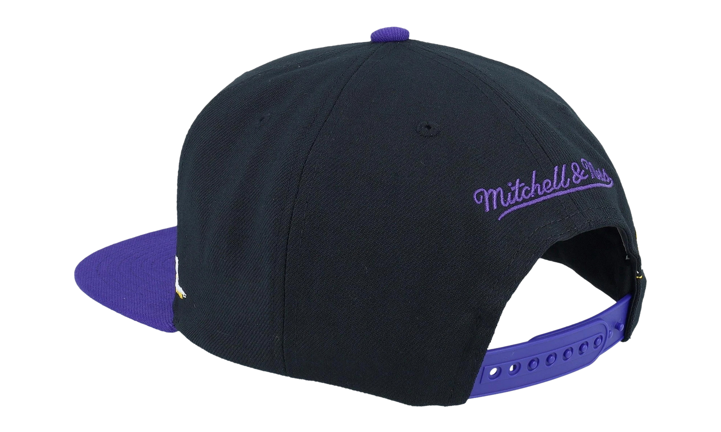 NBA Life Line Snapback Cap "Los Angeles Lakers - Black" HS9550 LALBLCK
