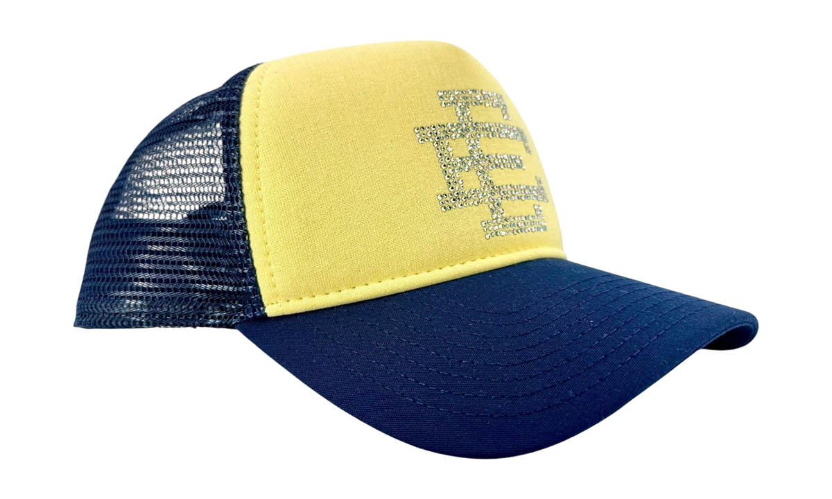 EE Basic Hat "Crystal Logo - Navy Blue / Yellow" EE853