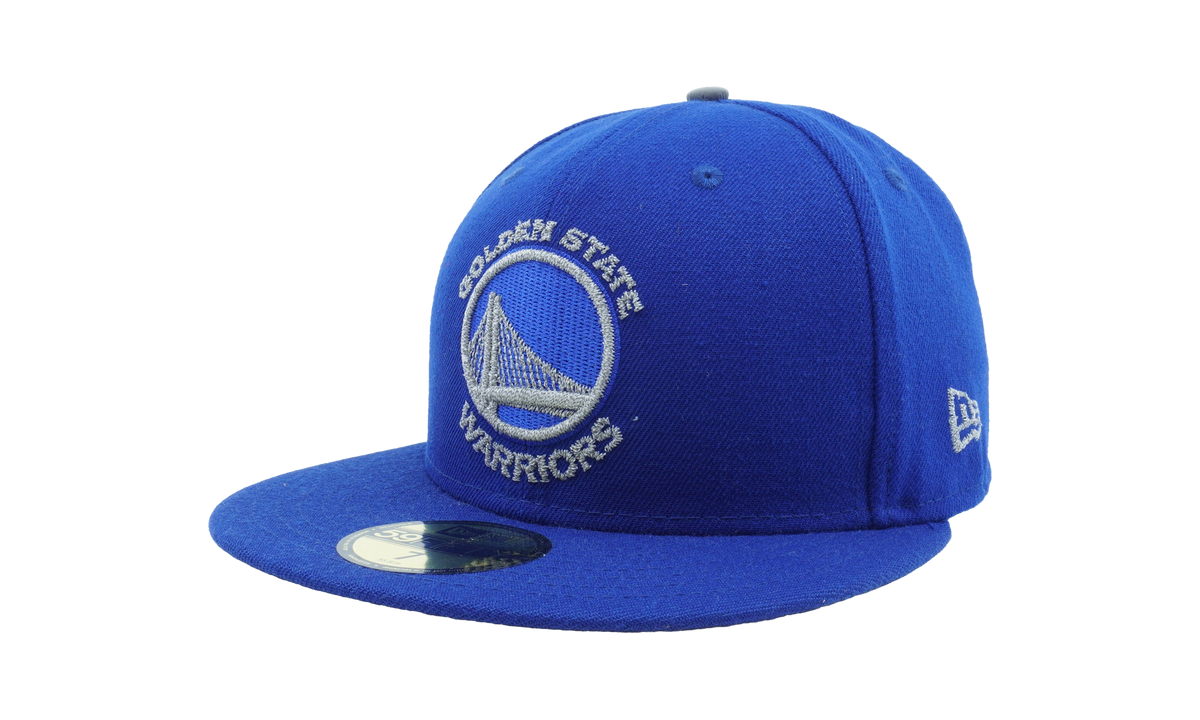 59FIFTY Golden State Warriors Logo Flective Fitted Hat "Royal Blue / Grey - Under Brim" NE603
