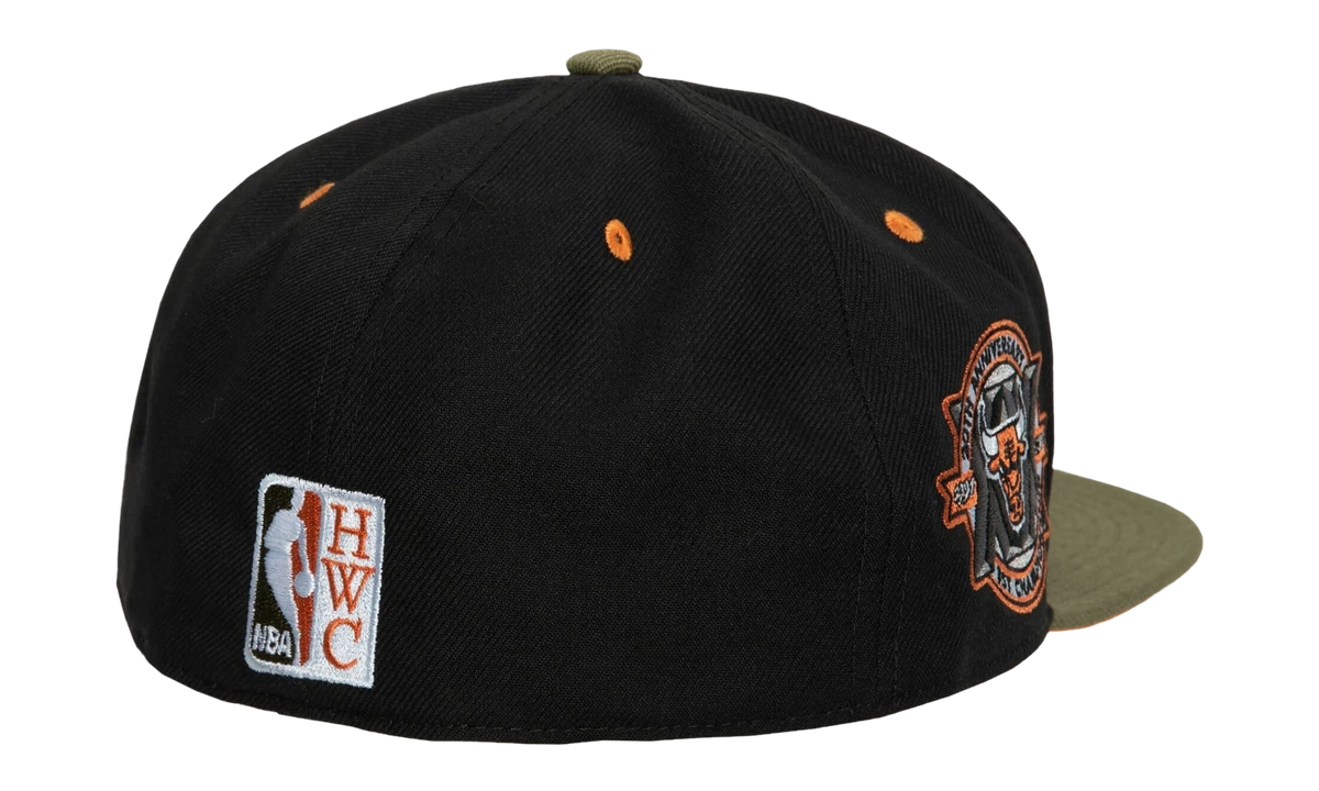 NBA Hardwood Classics Take Flight Fitted Cap "Chicago Bulls - Black / Green" HHSF5082 CBUYYPPPBKGN