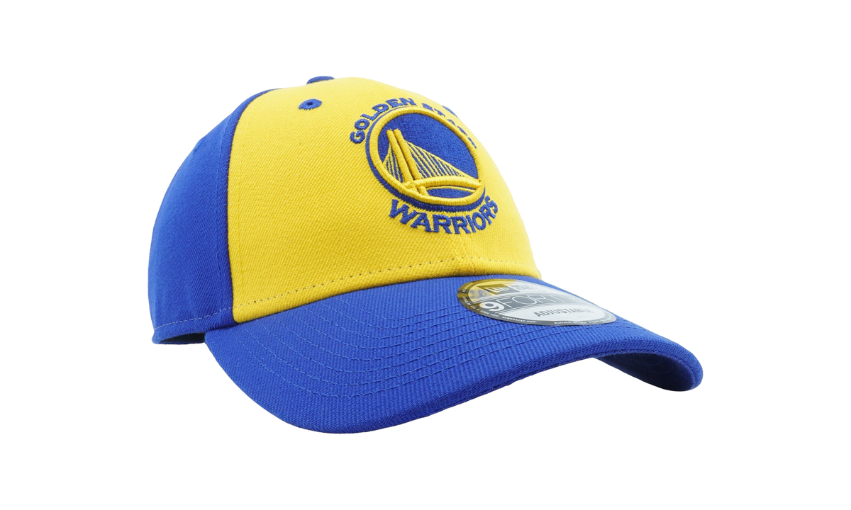 9FORTY Golden State Warriors Free Throw Snapback Hat "Blue / Yellow / Blue - Brim" NE640