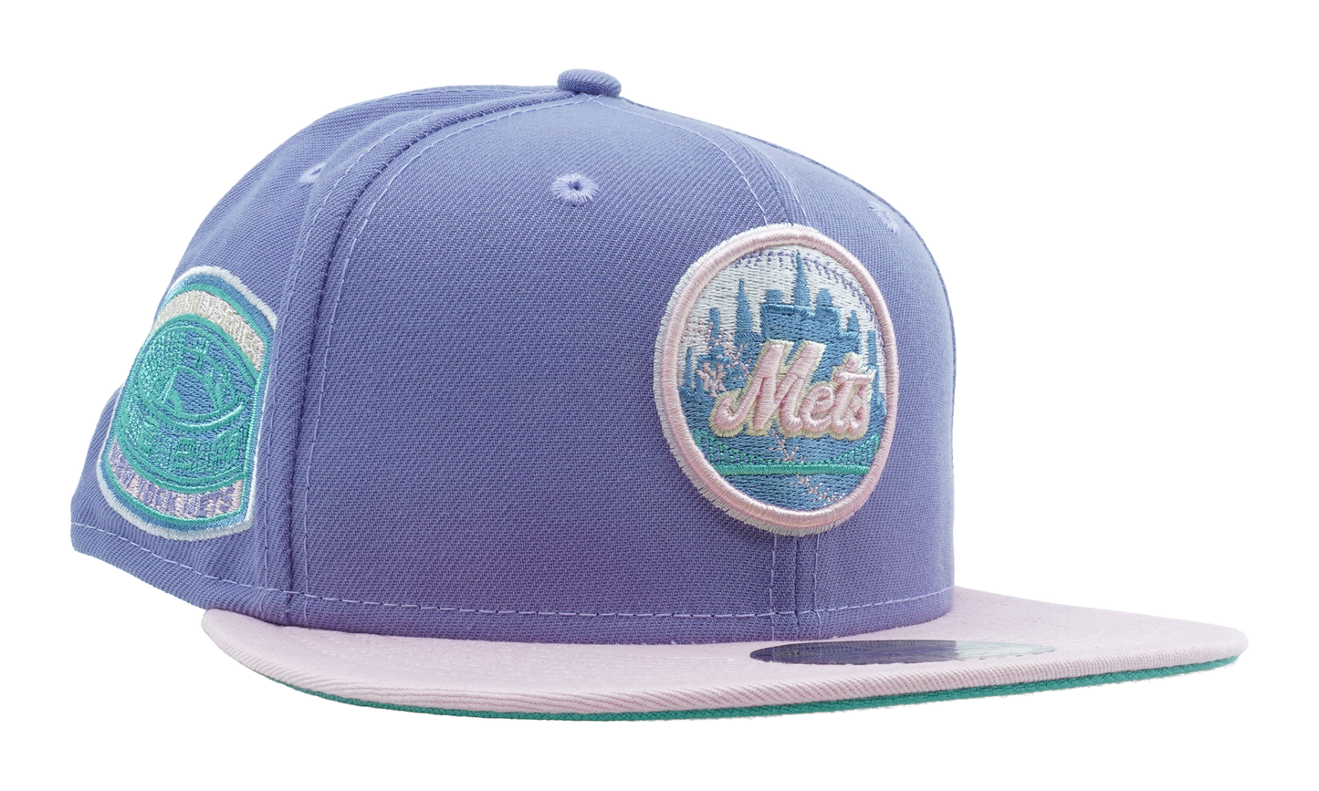 59FIFTY New York Mets 1969 World Series Fitted Hat "Lavender / Pink - Brim / Sky Blue - Under Brim" NE1085