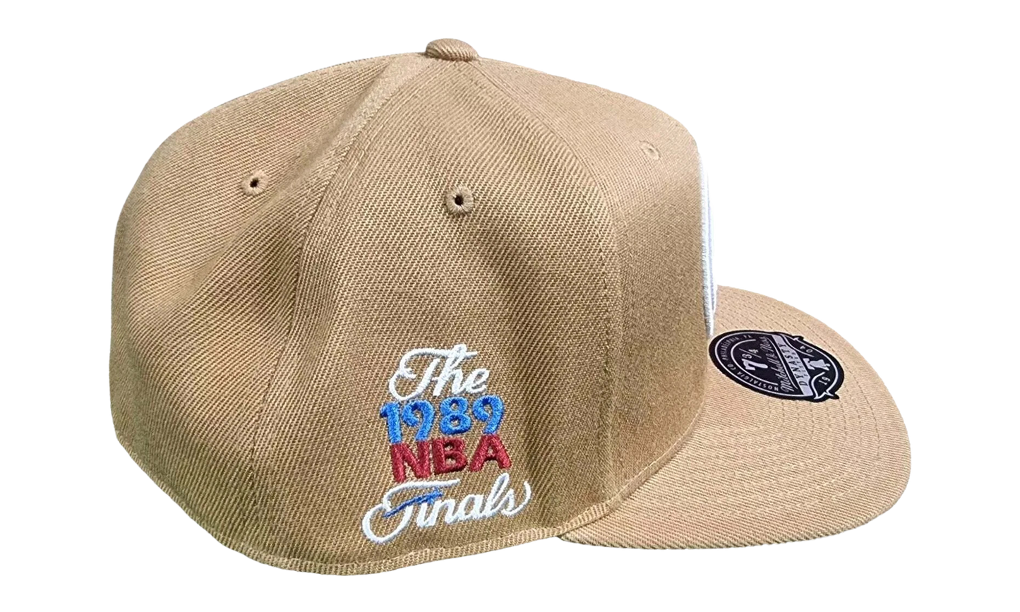 NBA Hardwood Classics Fitted Cap "Detroit Pistons - Tan" 6HSFSH21246 DPITAN1