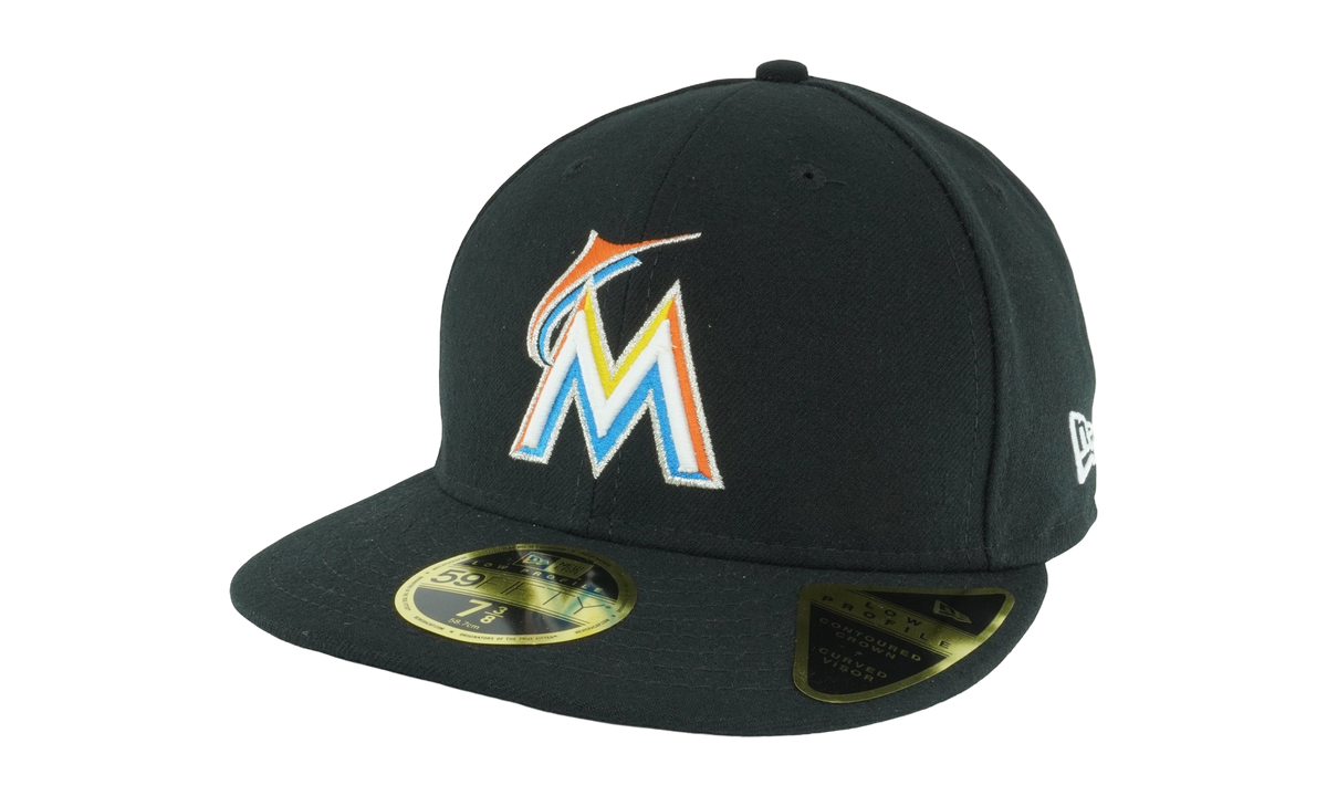 59FIFTY Miami Marlins 2018 Home Low Profile Authentic Fitted Hat "Black" NE997