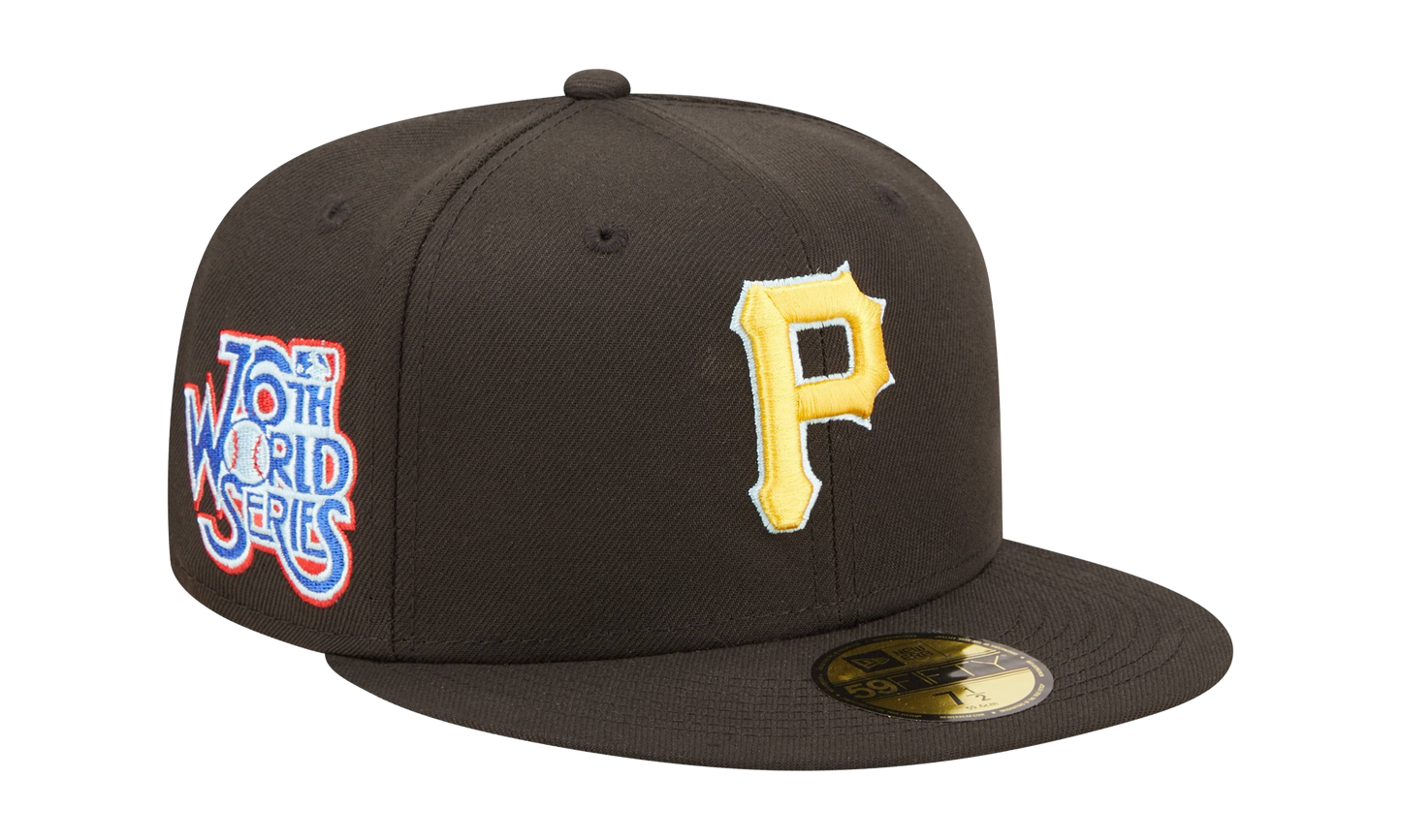 59FIFTY Pittsburgh Pirates 76th World Series Cloud Under Fitted Hat "Walnut / Sky Blue - Under Brim" NE809
