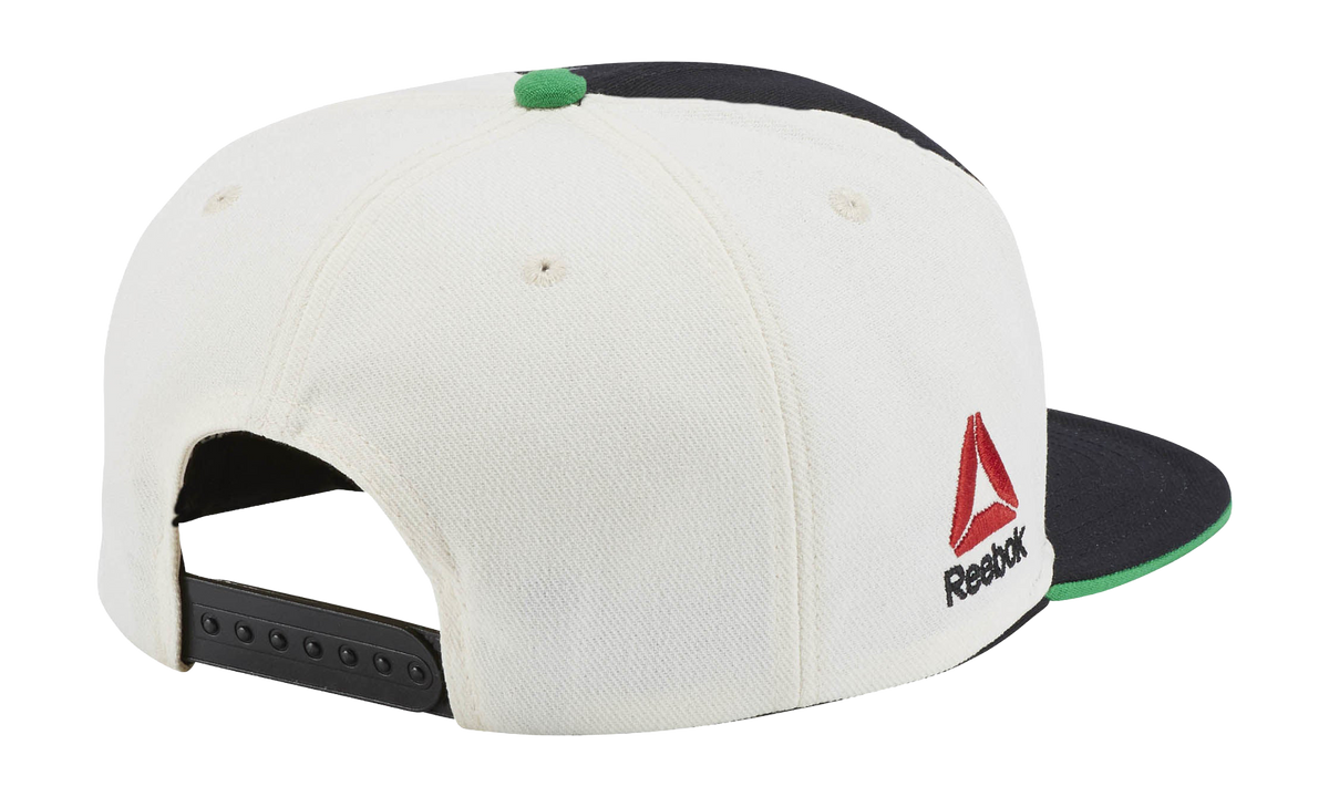 UFC Flat Brim Snapback Hat "Black / Green / Cream" VX22Z BKG UUFC