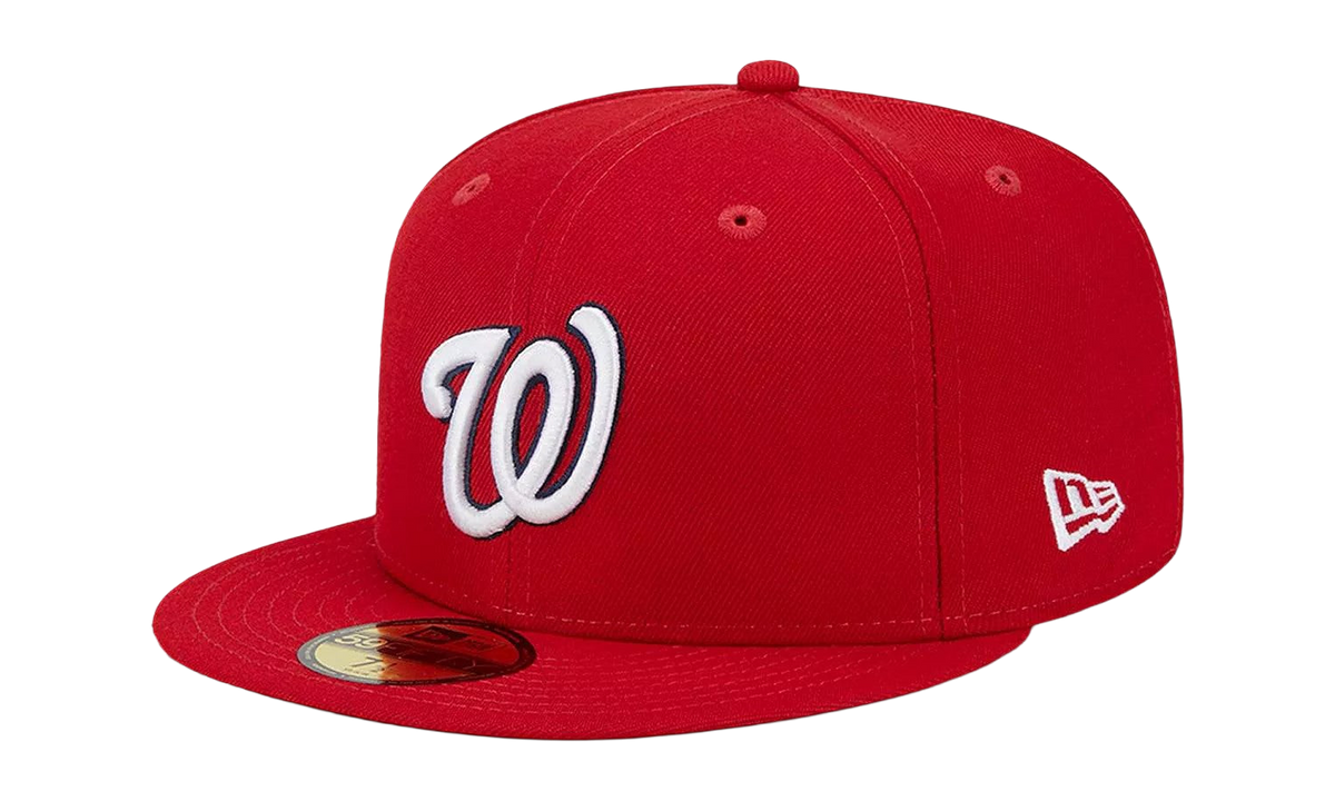 59FIFTY Washington Nationals 2019 World Series Cloud Under Fitted Hat "Red / Sky Blue Cloud - Under Brim" NE811
