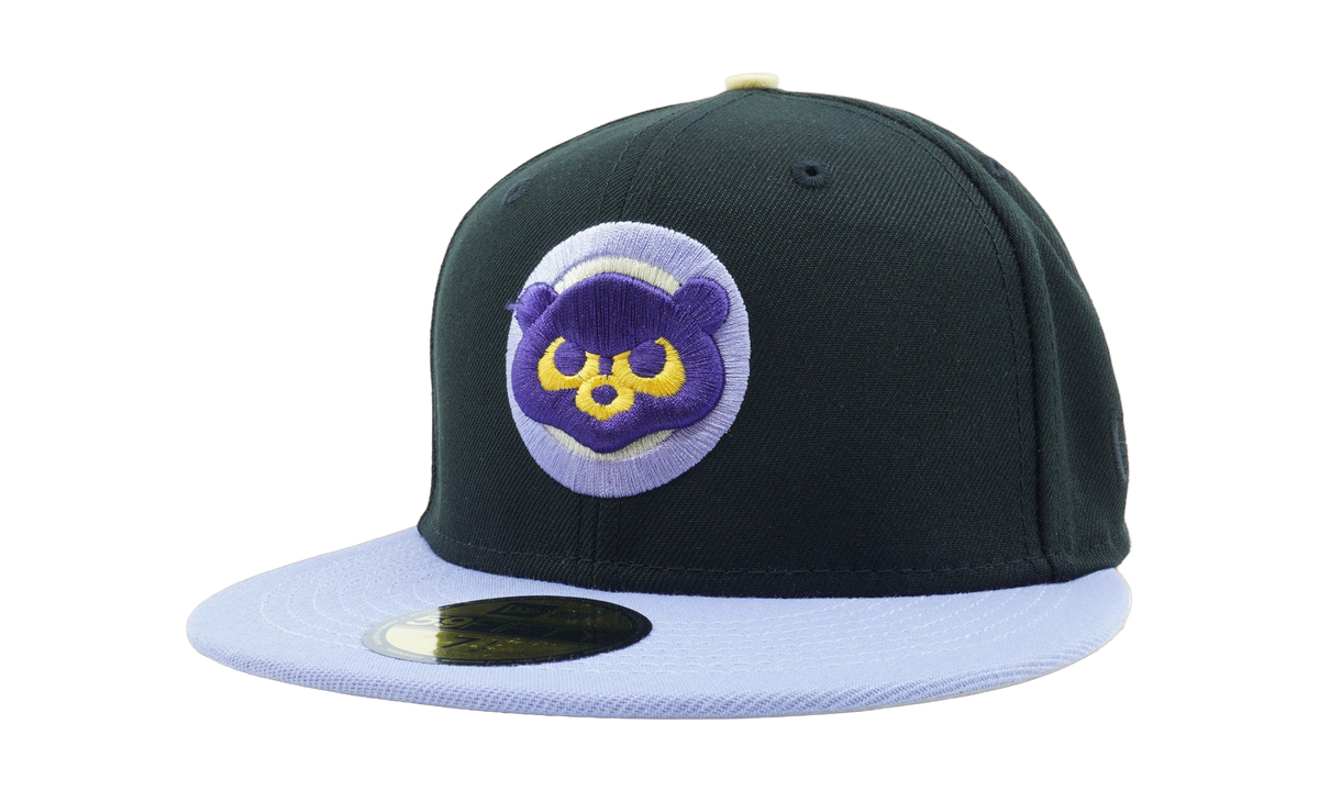 59FIFTY Chicago Cubs 1990 All Star Game Fitted Hat "Charcoal / Purple / Yellow - Under Brim" NE1098