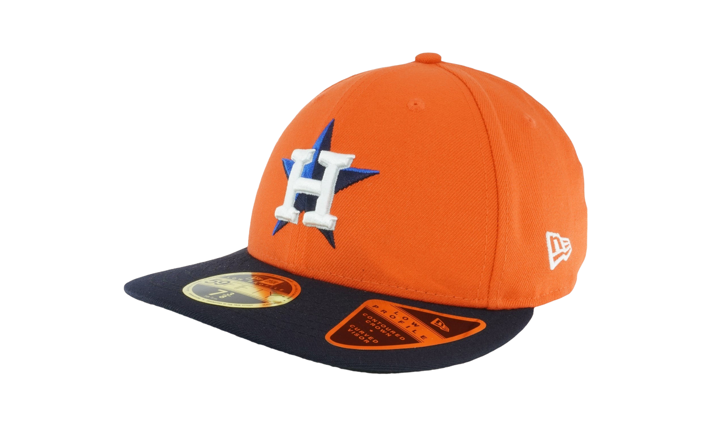 59FIFTY Houston Astros 2017 Low Profile Authentic Fitted Hat "Dark Orange / Black - Under Brim" NE981
