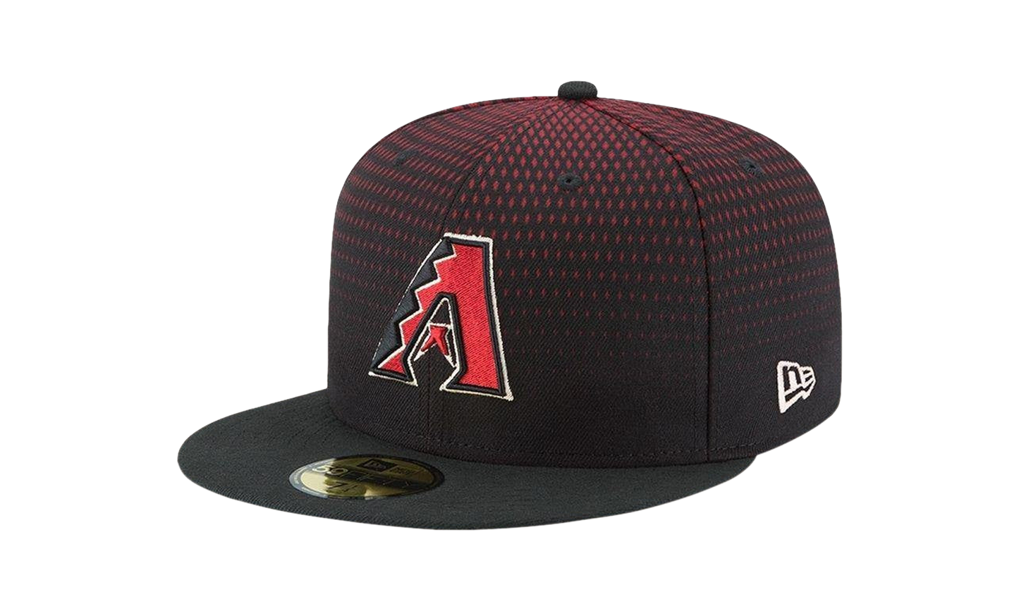 59FIFTY Arizona Diamondbacks 2017 Low Profile Authentic Fitted Hat "Red Diamond Pattern / Black - Brim" NE626