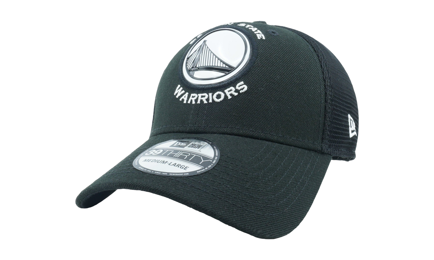 39THIRTY Golden State Warriors Fan Mesh Fitted Hat "Charcoal Heather" NE684