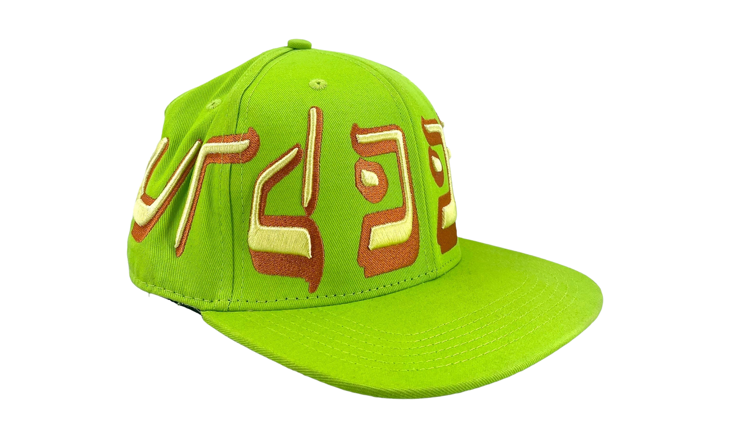 Embroidered Logo Fitted Hat "Neon Green / Orange / Yellow" MRD009
