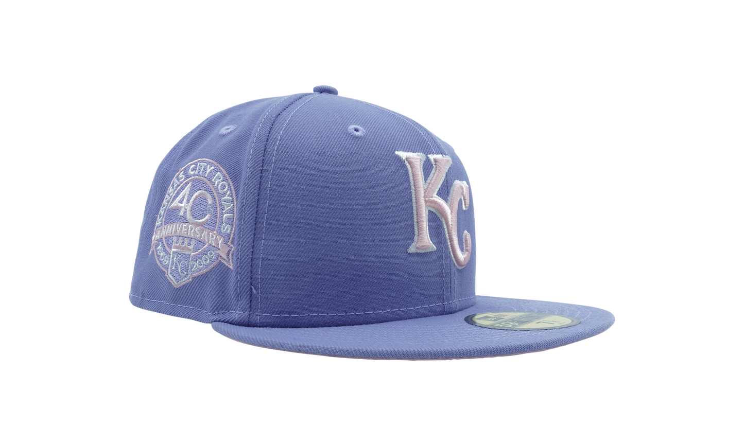 59FIFTY Kansas City Royals 40th Anniversary Fitted Hat "Lavender" NE1068
